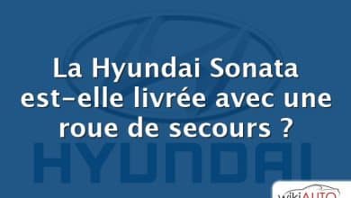 La Hyundai Sonata est-elle livrée avec une roue de secours ?