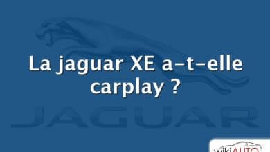 La jaguar XE a-t-elle carplay ?