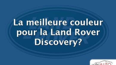 La meilleure couleur pour la Land Rover Discovery?