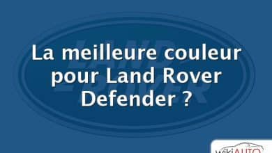 La meilleure couleur pour Land Rover Defender ?