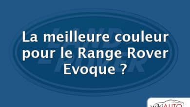 La meilleure couleur pour le Range Rover Evoque ?