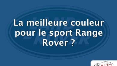 La meilleure couleur pour le sport Range Rover ?