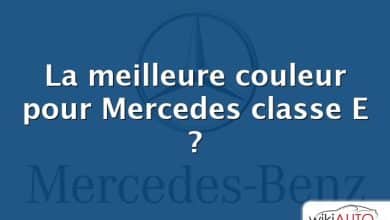 La meilleure couleur pour Mercedes classe E ?