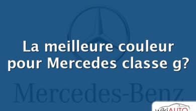 La meilleure couleur pour Mercedes classe g?