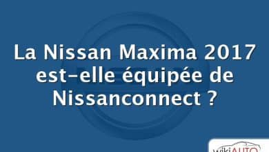 La Nissan Maxima 2017 est-elle équipée de Nissanconnect ?