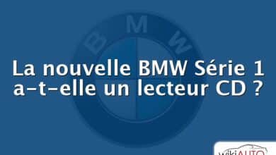 La nouvelle BMW Série 1 a-t-elle un lecteur CD ?