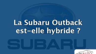 La Subaru Outback est-elle hybride ?