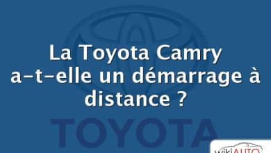 La Toyota Camry a-t-elle un démarrage à distance ?