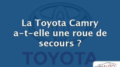 La Toyota Camry a-t-elle une roue de secours ?