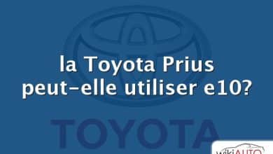 la Toyota Prius peut-elle utiliser e10?