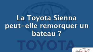 La Toyota Sienna peut-elle remorquer un bateau ?