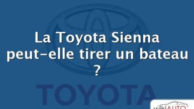 La Toyota Sienna peut-elle tirer un bateau ?