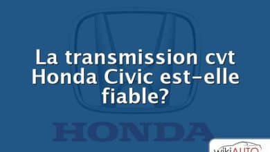 La transmission cvt Honda Civic est-elle fiable?
