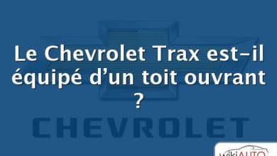 Le Chevrolet Trax est-il équipé d’un toit ouvrant ?