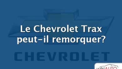 Le Chevrolet Trax peut-il remorquer?