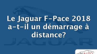 Le Jaguar F-Pace 2018 a-t-il un démarrage à distance?