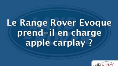 Le Range Rover Evoque prend-il en charge apple carplay ?