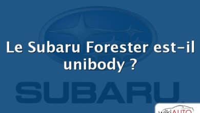 Le Subaru Forester est-il unibody ?