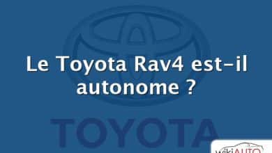 Le Toyota Rav4 est-il autonome ?