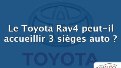 Le Toyota Rav4 peut-il accueillir 3 sièges auto ?