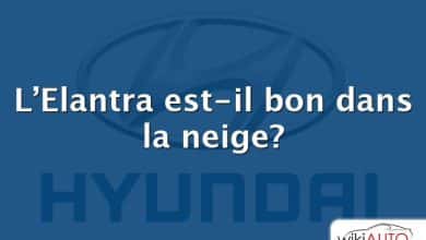 L’Elantra est-il bon dans la neige?