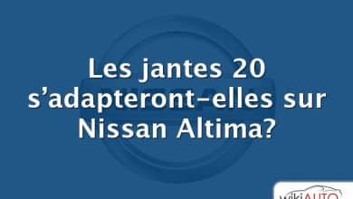 Les jantes 20 s’adapteront-elles sur Nissan Altima?