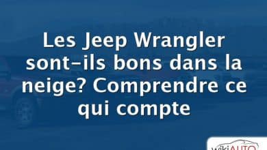 Les Jeep Wrangler sont-ils bons dans la neige?  Comprendre ce qui compte