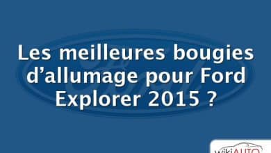 Les meilleures bougies d’allumage pour Ford Explorer 2015 ?