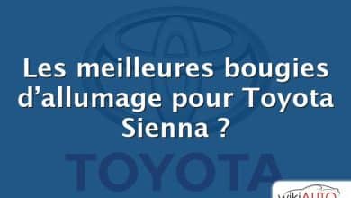 Les meilleures bougies d’allumage pour Toyota Sienna ?
