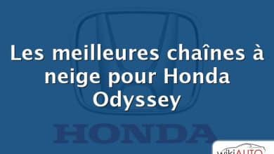 Les meilleures chaînes à neige pour Honda Odyssey