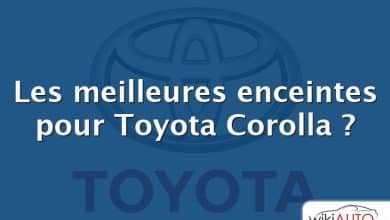 Les meilleures enceintes pour Toyota Corolla ?