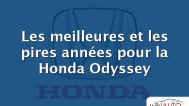 Les meilleures et les pires années pour la Honda Odyssey