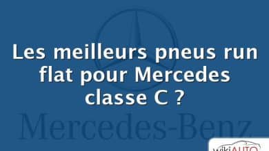 Les meilleurs pneus run flat pour Mercedes classe C ?