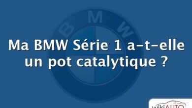 Ma BMW Série 1 a-t-elle un pot catalytique ?