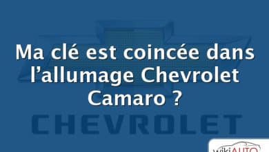 Ma clé est coincée dans l’allumage Chevrolet Camaro ?