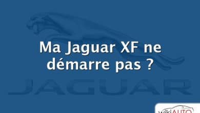 Ma Jaguar XF ne démarre pas ?