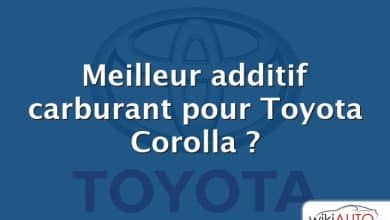 Meilleur additif carburant pour Toyota Corolla ?