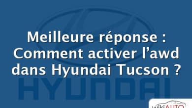 Meilleure réponse : Comment activer l’awd dans Hyundai Tucson ?