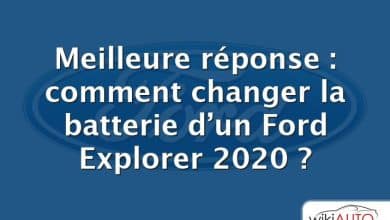 Meilleure réponse : comment changer la batterie d’un Ford Explorer 2020 ?