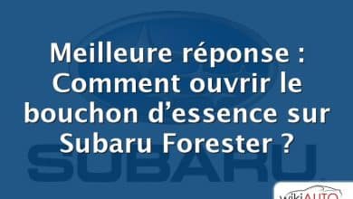 Meilleure réponse : Comment ouvrir le bouchon d’essence sur Subaru Forester ?