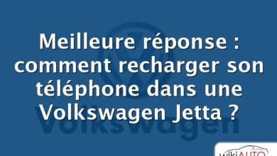 Meilleure réponse : comment recharger son téléphone dans une Volkswagen Jetta ?