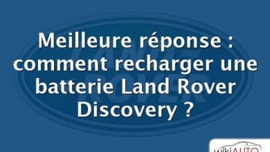 Meilleure réponse : comment recharger une batterie Land Rover Discovery ?