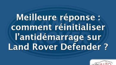 Meilleure réponse : comment réinitialiser l’antidémarrage sur Land Rover Defender ?