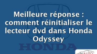 Meilleure réponse : comment réinitialiser le lecteur dvd dans Honda Odyssey