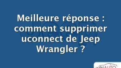 Meilleure réponse : comment supprimer uconnect de Jeep Wrangler ?
