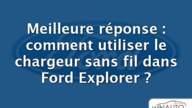 Meilleure réponse : comment utiliser le chargeur sans fil dans Ford Explorer ?