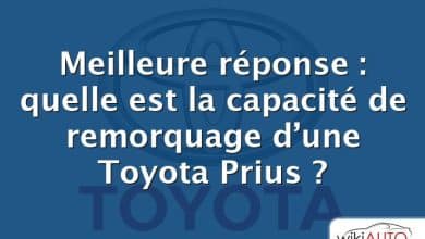 Meilleure réponse : quelle est la capacité de remorquage d’une Toyota Prius ?