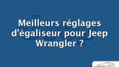 Meilleurs réglages d’égaliseur pour Jeep Wrangler ?