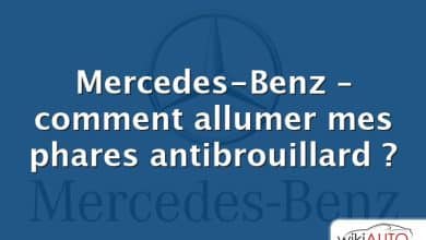 Mercedes-Benz – comment allumer mes phares antibrouillard ?