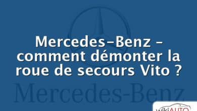 Mercedes-Benz – comment démonter la roue de secours Vito ?